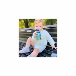 Nuby Mighty Swig Water Bottle - No Spill Active Toddler Sippy Cup | 360ml / 12oz |Carry Handle | Dishwasher and Microwave Safe | Suitable Beaker for