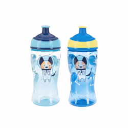 Super Slurp Water Bottle - No Spill Active Toddler Sippy Cup | 360ml / 12oz |Easy Grip | Dishwasher Safe | Suitable Beaker fo ...
