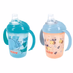 Grip N' Sip Drinking Cup 4-12 Monts Nuby Easy Grip Soft Spout No Spill
