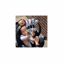 Nuby Animal Adventures Activity Spiral â Interactive Pram Toy with Sensory Toys | Suitable from Birth