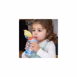 Super Straw Water Bottle - No Spill Active Toddler Sippy Cup | 360ml / 12oz | Carry Handle | Dishwasher Safe | Suitable Beaker for 12-18 Months Plus