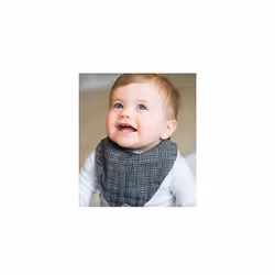 Nuby Baby Bibs - 3 Pc Muslin Bibs - Reversible 100% Natural Cotton Tee