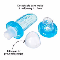 EZ Squeeze Weaning Self Feeder Baby Spoon, Blue