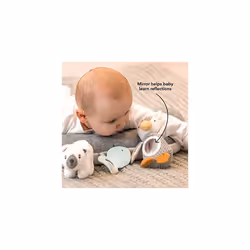 Nuby Penguin Tummy Time Pillow For Babies, Grey And White Plush Nursery Accessories (Pack of 1)