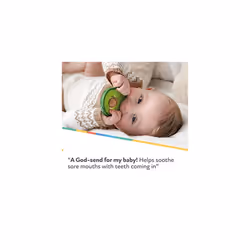 Nuby Avocado Teether, Teething Toy for Babies Aged 3 Months and Older