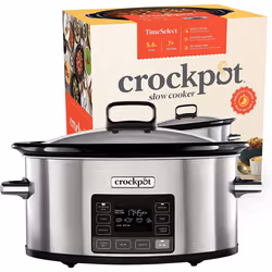 Crockpot TimeSelect Digital Slow Cooker 5.6 L Stainless Steel [CSC066]