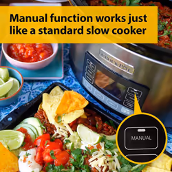 Crockpot TimeSelect Digital Slow Cooker 5.6 L Stainless Steel [CSC066]