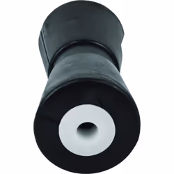 Attwood 11217-1 Heavy Duty Boat Trailer Roller  Rubber Shaft Keel  Black  12-Inch x 5/8-Inch