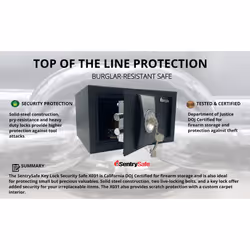Sentry Safe Department of Justice Certified Safe Box with Key - Additional view 5