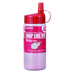 TAJIMA Marking Chalk - Dark Red 10.5 oz (300g) Semi Permanent Snap-Line Dye with Durable Bottle & Easy-Fill Nozzle - PLC3-DR300