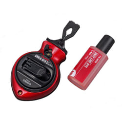 TAJIMA Chalk Line - Chalk-Rite II Chalk Box with Extra Bold 1mm Snap Line & Five Gear Quick Retrieval - CR201R-PR