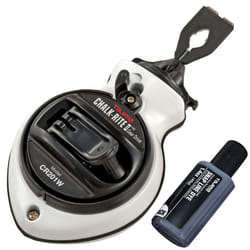 TAJIMA chalk Box - chalk-Rite II Snap-Line with Extra Bold 1mm chalk Line  Five gear Quick Retrieval - cR201W-P