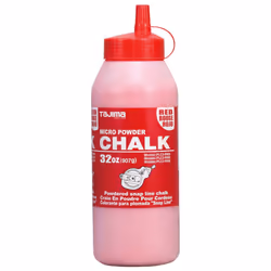 TAJIMA Micro Chalk - Red 32 oz (907g) Ultra-Fine Snap-Line Chalk with