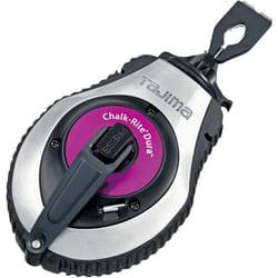 TAJIMA Chalk Line - Chalk-Rite Dura Chalk Box with 50ft Extreme Bold 1.8 mm Snap Line & Integrated Handle Release - CR403S