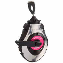 TAJIMA Chalk Line - Chalk-Rite Dura Chalk Box with 100ft Extreme Bold 1.8 mm Snap Line & Integrated Handle Release - CR503S