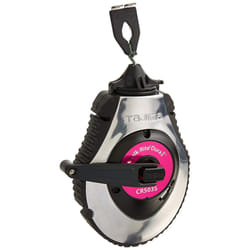 TAJIMA Chalk Line - Chalk-Rite Dura Chalk Box with 100ft Extreme Bold 1.8 mm Snap Line & Integrated Handle Release - CR503S