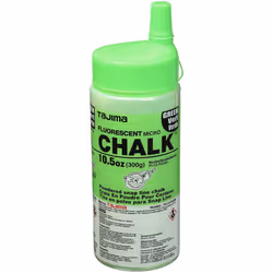 TAJIMA Micro Chalk - Fluorescent Green 10.5 oz (300g) Ultra-Fine Snap-Line Chalk with Durable Bottle & Easy-Fill Nozzle - PLC ...