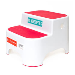 Prince Lionheart Dual Height UPPY2 Two Step Stool for Potty Training Kids and Toddlers to Wash Hands - Portable Non Slip Children and Toddler Stepping