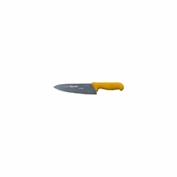 Professional Chefs Knife - BKY301-8 Wide Triangular 8" (200mm) Ultra Sharp Kitchen Knife With Long Lasting Blade - Yellow Han ...