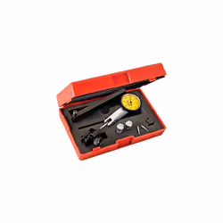 Starrett 3809MAC Dial Test Indicator with Dovetail Mount,4 Attachments, and 2 Extra Contacts, 32mm Yellow Dial, 0.8mm Range,  ...