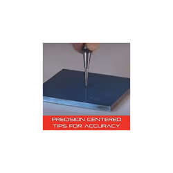 117E Centre Punch With Round Shank, 5" Length, 1/4" Tapered Point Diameter