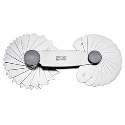 178MB Fillet or Radius Gage  Millimeter Reading  7.5-15mm Range (Concave and Convex)  0.5mm Increments  32 Leaves
