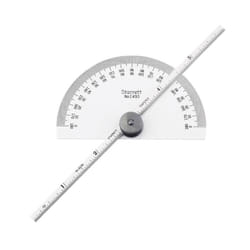 Starrett C493 Protractor and Depth Gage  6-Inch Blade Length  0-180 Degree Range