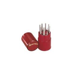 Starrett Drive Pin Punch Set  S565WB  8 Pieces - 1/16""  3/32""  1/8""  5/32""  3/16""  7/32""  1/4""  5/16"" Diameters and 4 Inch Length  Made of Har