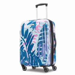 American Tourister Moonlight Hardside Expandable Luggage with Spinner Wheels Palm Trees carry-On 21-Inch