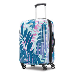 American Tourister Moonlight Hardside Expandable Luggage with Spinner Wheels  Palm Trees  carry-On 21-Inch