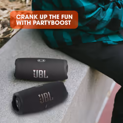 JBL Charge 5 - Portable Bluetooth Speaker with deep bass, IP67 waterproof and dustproof, 20 hours of playtime, built-in powerbank, in black