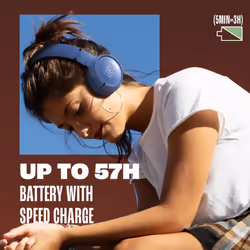 JBL Tune 520BT - Wireless On-Ear Headphones  Up to 57H Battery Life an