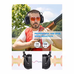 Mpow Rechargeable Bluetooth Ear Defenders Headphones Hearing Protector Earmuffs