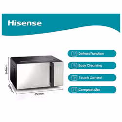 Hisense H20MOMSS4HG 20L 700W Solo Silver Microwave