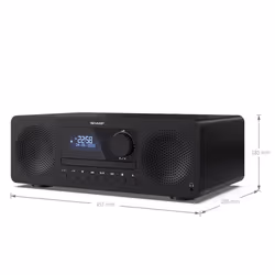 SHARP Tokyo Hi-Fi Music System All in One DAB+ FM Bluetooth Input XL-B720D(BK)