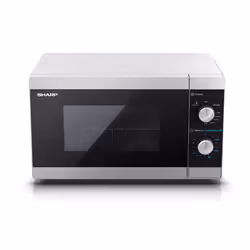 SHARP Compact Microwave Oven with 1000W Grill 20L 800W Dial Controls YC-MG01U-S
