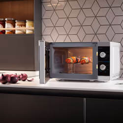 SHARP Compact Microwave Oven with 1000W Grill 20L 800W Dial Controls YC-MG01U-S
