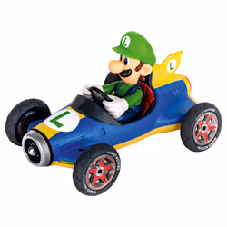 Carrera Pull & Speed 15813018 Official Licensed Kids Mario Kart Toy Car Pull Back Vehicle for Ages 3 and Up - Mach 8 Mario/Mach 8 Luigi