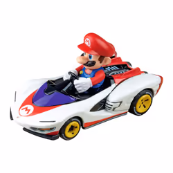 Carrera 64182 Mario Kart P-Wing Mario 1:43 Scale Analog Slot Car Racing Vehicle GO!!! Slot Car Toy Race Track Sets