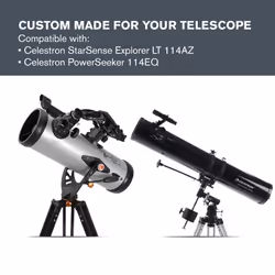 Celestron - EclipSmart Safe Solar Eclipse Telescope Filter - Meets ISO 12312-2:2015(E) Standards - Works with Existing 114mm AZ & EQ Telesco