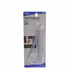 Dorman Hardware 4-9836 6-Inch Shelf Peghooks  Pack of 2