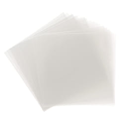 Samsill 25 Pack 12x12 .007 Clear Craft Plastic Sheets Compatible with Cricut  Stencils  Cards  Journals  Crafts  3D Embellishments  Acetate Sheets for