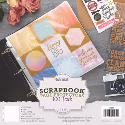 Samsill Scrapbook Refill Pages 12x12 Inches  100 Pack  Super Heavyweig