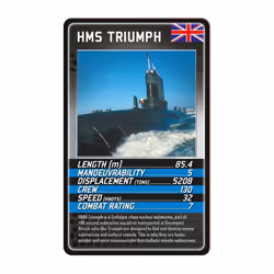 Battleships Top Trumps Card Game Medium