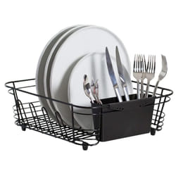 Better Houseware Compact Dish Drying Rack SpaceSaving Dish Rack for Kitchen Counter Stainless Steel 2 Piece Set with Cutlery Ho