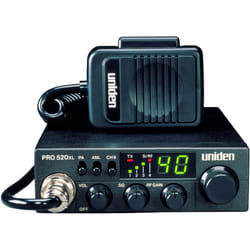Uniden PRO520XL Pro Series 40-Channel CB Radio. Compact Design. ANL Switch and PA/CB Switch. 7 Watts of Audio Output and Instant Emergency ..