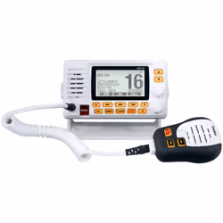Uniden UM725 Marine VHF Radio  All USA  Canada  and Int'l. Marine Channels  1Watt/25Watt Transmit Power  Largest LCD Screen i ...