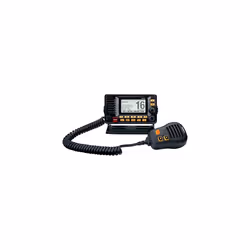 Uniden UM725BK Marine VHF Radio All USA Canada and Int'l. Marine Channels 1Watt/25Watt Transmit Power Largest LCD Screen ...