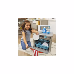 First Dishwasher - Realistic Pretend Play Appliance for Kids - Interactive Toy with 14 Kitchen Accessories For Kids Ages 2+ , Small - Additional view 5