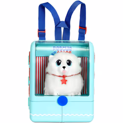 Little Tikes Rescue Tale Groom 'n Go Pet Backpack - with Plush Pomeranian Pet Dog - Kid-Sized Travel Bag & Playset - Includes Grooming Supplies,